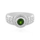 Russian Diopside Silver Ring