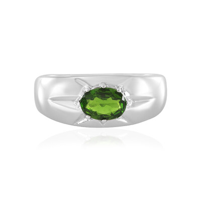 Russian Diopside Silver Ring