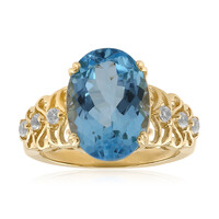 Sky Blue Topaz Silver Ring