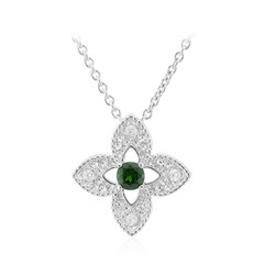 Russian Diopside Silver Necklace