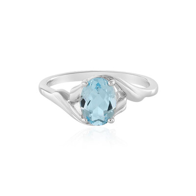 Sky Blue Topaz Silver Ring