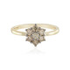 9K SI2 Champagne Diamond Gold Ring