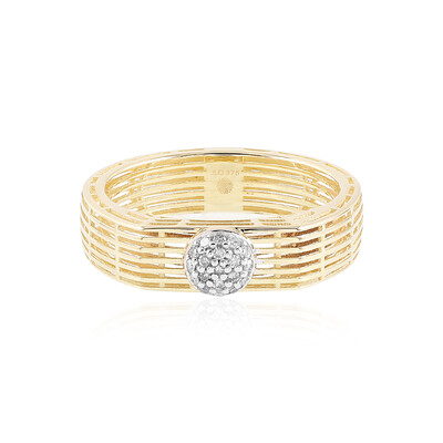 9K I1 (I) Diamond Gold Ring (Ornaments by de Melo)