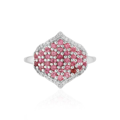 Brazilian Pink Tourmaline Silver Ring