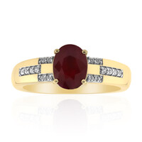 9K Burmese Ruby Gold Ring