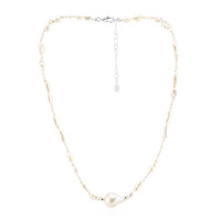 Freshwater pearl Silver Necklace (TPC)