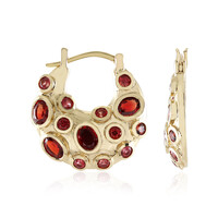 9K Tanzanian Ruby Gold Earrings