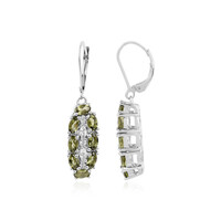 Moldavite Silver Earrings