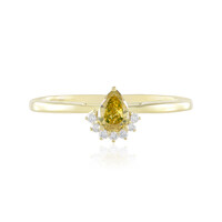 9K SI2 Yellow Diamond Gold Ring (de Melo)