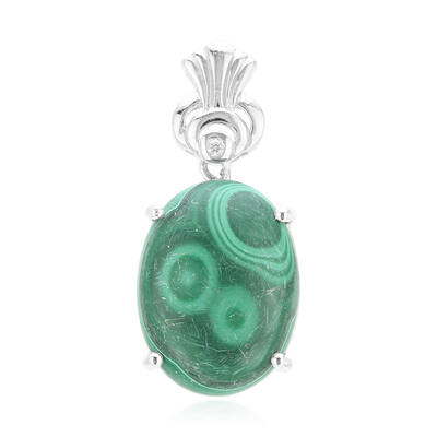 Malachite Silver Pendant