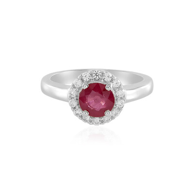 Bemainty Ruby Silver Ring