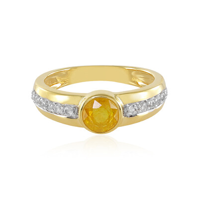 Madagascar Yellow Sapphire Silver Ring