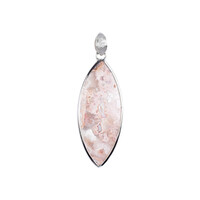 Lace Agate Silver Pendant