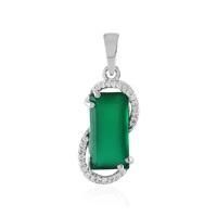 Green Onyx Silver Pendant