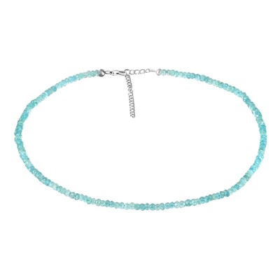 Blue Apatite Silver Necklace