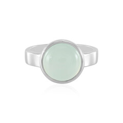 Aqua Chalcedony Silver Ring