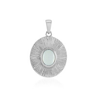 Aqua Chalcedony Silver Pendant