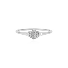 I2 (I) Diamond Silver Ring