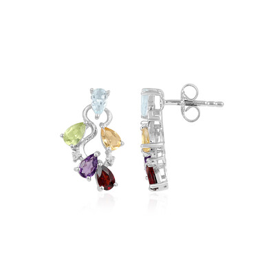 Zambian Amethyst Silver Earrings