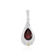 Mozambique Garnet Silver Pendant (Granulieren)