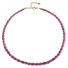 Madagascar Pink Sapphire Silver Necklace