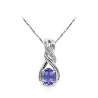 Tanzanite Silver Necklace