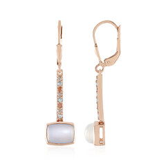 White Moonstone Silver Earrings (KM by Juwelo)