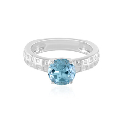 Sky Blue Topaz Silver Ring