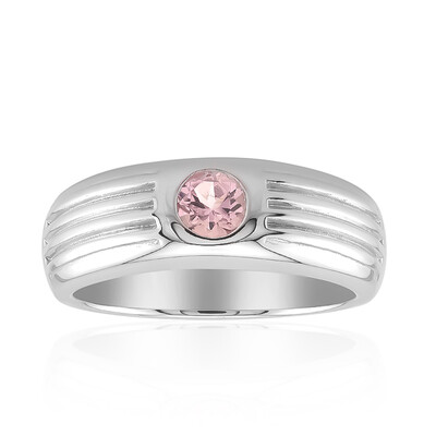 Brazilian Pink Tourmaline Silver Ring (Pallanova)