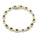 Zambian Emerald Silver Bracelet (Gems en Vogue)