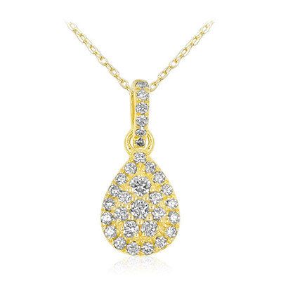 9K Flawless (F) Diamond Gold Necklace (LUCENT DIAMONDS)