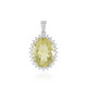 Ouro Verde Quartz Silver Pendant