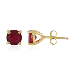 Bemainty Ruby Silver Earrings