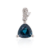 London Blue Topaz Platinium Pendant