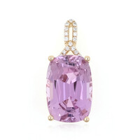 14K Patroke Kunzite Gold Pendant (AMAYANI)