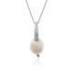 White Freshwater Pearl Silver Necklace (Joias do Paraíso)