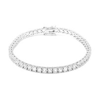 White Topaz Silver Bracelet