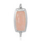 Rose Quartz Silver Pendant (MONOSONO COLLECTION)