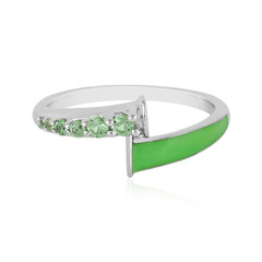 Tsavorite Silver Ring