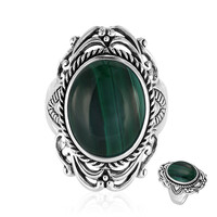 Malachite Silver Ring (Art of Nature)