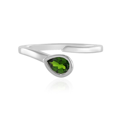 Russian Diopside Silver Ring