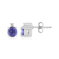 Tanzanite Silver Earrings