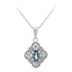 London Blue Topaz Silver Necklace