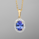 9K Tanzanite Gold Pendant