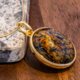 Golden Pietersite Silver Pendant