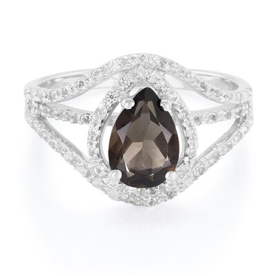 Smoky Quartz Silver Ring