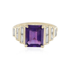 9K Siberian Amethyst Gold Ring (Adela Gold)