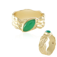 Green Onyx Silver Ring