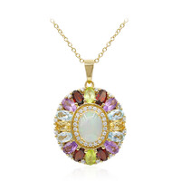 Welo Opal Silver Necklace