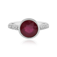 Bemainty Ruby Silver Ring